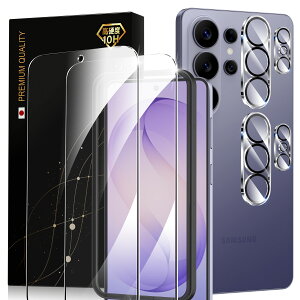 Galaxy S26 Ultra/SCG37/SC-53G �K���X�t�B���� �K�C�h�g�t�� �J�����t�B���� �w��F�ؑΉ� ���{���Ɏq�̗p �d�x10H �ϏՌ� �w��h�~ �v���C�o�V�[�ی� �M�����N�V�[S26 Ultra �p �t�B����