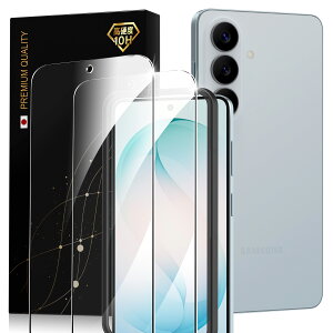 Galaxy S26 �K���X�t�B���� �K�C�h�g�t�� �w��F�ؑΉ� ���{���Ɏq�̗p �d�x10H �ϏՌ� �w��h�~ �v���C�o�V�[�ی� �M�����N�V�[S26 SCG36 SC-51G �p �t�B���� 2������