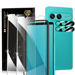 �y4���Z�b�g�E�K�C�h�g�t���z SONY Xperia 10 VII �p Xperia 1 VII �K���X�t�B���� 2�� +�J�����t�B���� 2�� SO-52F / SOG16 Xperia 10 VI Xperia 1 VI �t�B���� �����K���X �G�N�X�y���A10 VII �p �����Y�t�B���� + 