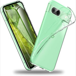 Google Pixel 8a 用 ケース クリア 薄型 ドイツバイエル製TPU素材 黄変防止 超耐衝撃 全透明 黄変防止 レンズ保護 指紋防止 「ストラップホール付き」 ピクセル8a 用カバー クリスタル・クリア