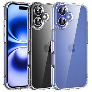 iPhone 16 P[X NA ϏՌ TPU+PC ČRMILKi擾 SGSF ΂݂Ȃ Yی Xgbvz[t ACtH16 Jo[ Crystal Series ORANGA