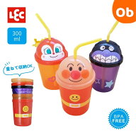 【お得なクーポン配布中】アンパンマン ダイカットストローカップ 300ml　クリスマス