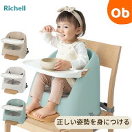 【レビュー特典あり】リッチェル ベビーチェア フィージーR ブースターチェア ローチェア 乳児用イス テ…