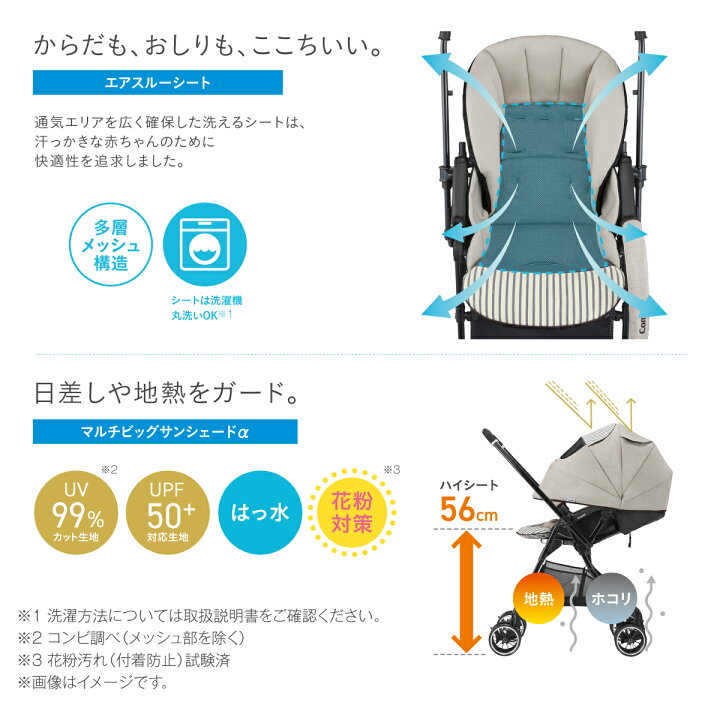 楽天市場】コンビ ホワイトレーベル スゴカルα 4キャス compact エッグ 