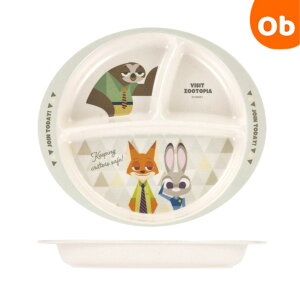 【10/24 20時〜 エントリーでさらに最大12倍】バンブー メラミンランチプレート 仕切り付き  ズートピア【ネコポス送料無料】ベビー食器