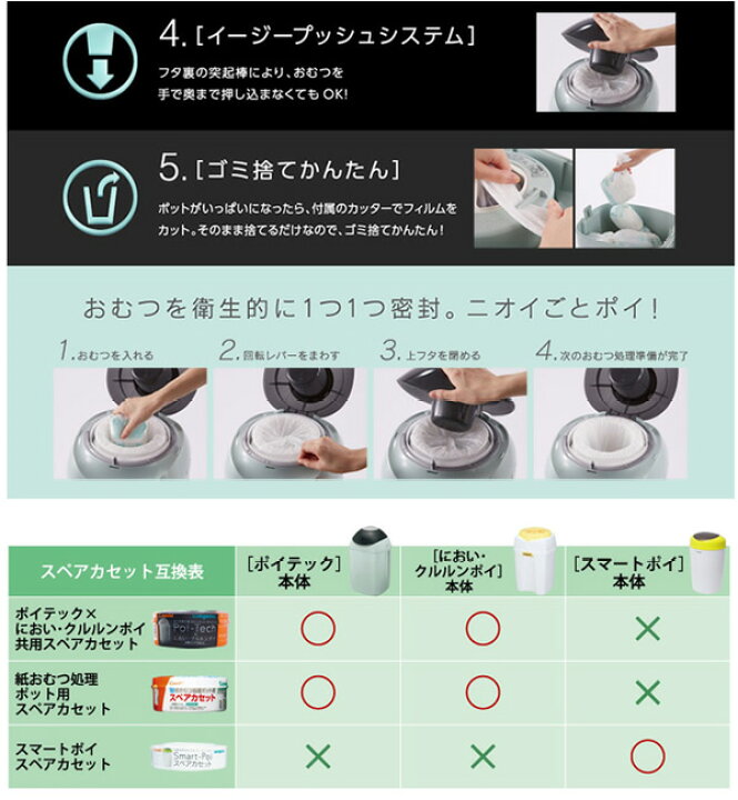 〈400円クーポン配布中〉コンビ 強力防臭抗菌おむつポット ポイテック送料無料 沖縄・一部地域を除く : ORANGE-BABY 〈400円クーポン配布中〉コンビ 強力防臭抗菌おむつポット ポイテック送料無料 沖縄・一部地域を除く : ORANGE-BABY