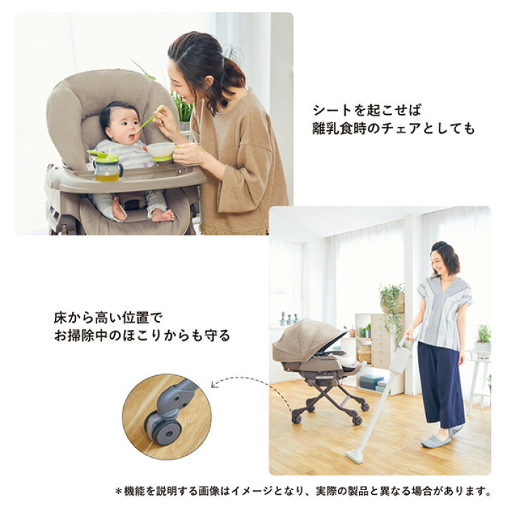 楽天市場】コンビ ネムリラ AUTO SWING LM ミントグレー（GL  