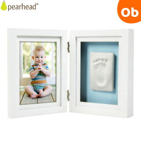 ペアヘッド ベビープリント・デスクフレーム ホワイト pearhead 赤ちゃん 手形 足形保存 卓上フォトフレーム