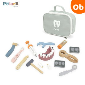 【店内全品ポイントアップ】Polar B（ポーラービー） デンタルセット 3歳から 木製玩具 歯医者さんごっこ ダッドウェイ【送料無料　沖縄・一部地域を除く】