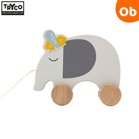 TRYCO トライコ プルトイ エレファント 18カ月から 木製玩具 引っ張って遊ぶおもちゃ ダッドウェイ