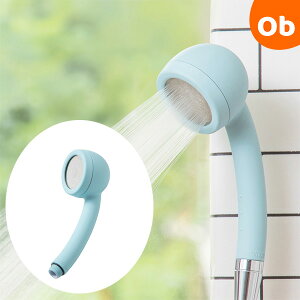 AIRY DROP 浄水シャワーヘッド AD-304 ブルー 藤栄 FUJIEI 【塩素除去 節水 髪にやさしい 敏感肌 赤ちゃん 日本製 交換用カートリッジ2個付き】【送料無料 沖縄・一部地域を除く】