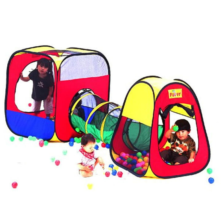楽天市場】パピー ボールハウステントセット（カラフルボール150個付き 