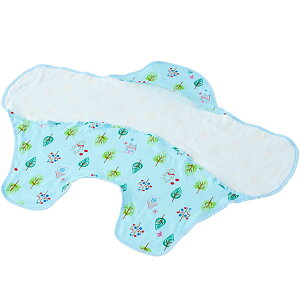 Wガーゼおくるみケット フォレストフレンズ サックス 日本製 フジキ 寝具【送料無料 沖縄・一部地域を除く】