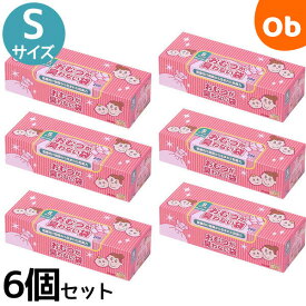 【セット商品】クリロン化成 おむつが臭わない袋BOSベビー用箱型 (Sサイズ200枚入)　6個セット【送料無料　沖縄・一部地域を除く】