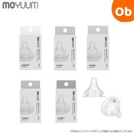 moYUUM(モユム) 哺乳瓶 付け替え用 リアルフィットニップル(2個入)　クリスマス