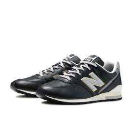 ニューバランス CM996 RI2 スニーカー ユニセックス レザー ブラック 高級感・快適クッション