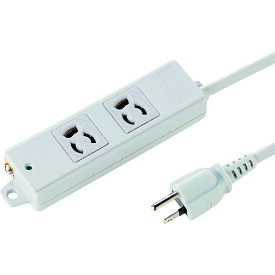 SANWA 工事物件タップ 抜け止めコンセントコンセント数2個口 ケーブル長10m TAP-K2-10 【137-3629】