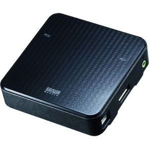 SANWA DisplayPort�Ή��茳�X�C�b�`�t���p�\�R�������ؑ֊�i2�F1�j SW-KVM2WDPU �y203-1138�z