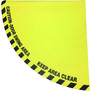 �Z�[�t���� �h�A�p�H�ʕW���X�e�b�J�[ ���a1200mm��4����1�~��` �� 14328 �y206-8924�z