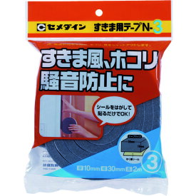 セメダイン すきま用テープ N－3 グレー 10mm×30mm×2m TP－164 TP-164 【211-4302】