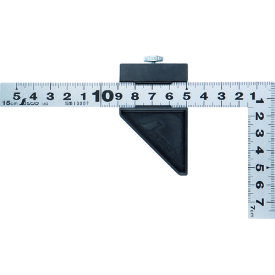 シンワ 曲尺平ぴた シルバー 15cm 表裏同目 ストッパー付 12437 【215-0121】