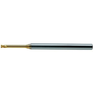 ユニオンツール 超硬エンドミルHLRS 4枚刃ロングネックラジアス φ1×R0.3×有効長10 HLRS4010-03-100 (293-8027) 【374-2041】