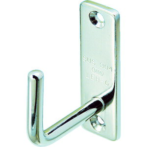 水本 吊金具(ビス止めタイプ) ステンレス ロングアイフック 9mm×27mm B-2193 【378-9616】