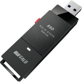 バッファロー PC対応 USB3．2（Gen2） TV録画 スティック型SSD 500GB ブラック Type−C付属 SSD-SCT500U3-BA 【384-7749】