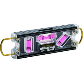 エビスダイヤモンド 水平器 トビレベル・プロ ブラック／レッド ED-TBPBR 【410-5699】