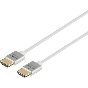 �o�b�t�@���[ HDMI�P�[�u�� �X�����^�C�v 1m �z���C�g BSHD3S10WH �y417-2258�z