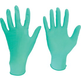 ミドリ安全 ニトリル使い捨て手袋 薄手 粉なし 緑 L （200枚入） VERTE-761H L 【436-2951】