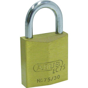 ABUS 真鍮南京錠 EC75−30 ディンプルシリンダー バラ番 EC75-30-KD 【445-1767】