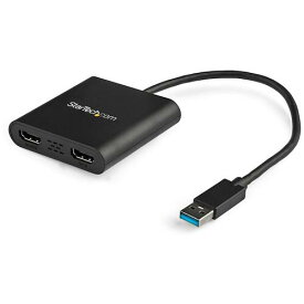 スターテック ディスプレイアダプター／USB－A － 2x HDMI／USB 3．0／Winのみ対応 USB32HD2 【492-9741】