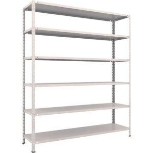 TRUSCO �X�`�[�����b�N �y�ʒI ���I�{���g���X�^1800X450X2100 6�i �l�I�O���[ L76X-16 NG(�l�I�O���[) �y502-6199�z