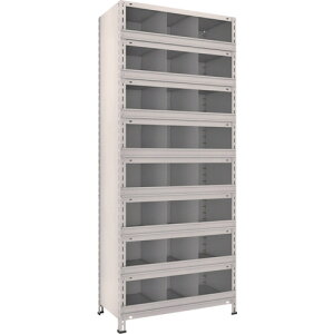 TRUSCO �X�`�[�����y�ʃ{���g���I �c�d�ؑO���t W875×D450×H2100 3��8�i �l�I�O���[ 73X-59 NG(�l�I�O���[) �y503-4205�z