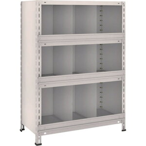 TRUSCO �X�`�[�����b�N �y�ʒI �c�d�ؑO���t 875X450X1200 3��3�i �l�I�O���[ 43X-54 NG(�l�I�O���[) �y503-6119�z
