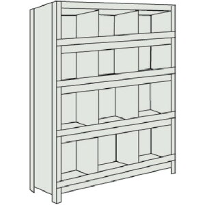 TRUSCO �X�`�[�����b�N �y�ʒI �c�d�ؑO���t 875X300X1200 3��4�i �l�I�O���[ 43V-55 NG(�l�I�O���[) �y503-9584�z
