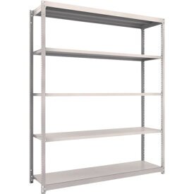 TRUSCO スチールラック M1．5型軽中量棚 1760X445X2100 5段単体 ネオグレー M1.5-7645 NG(ネオグレー) 【505-8988】