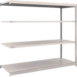 TRUSCO スチールラック M1.5型 W1760×D595×H1500 4段 連結 ネオグレー M1.5-5664B NG(ネオグレー) 【508-3168】