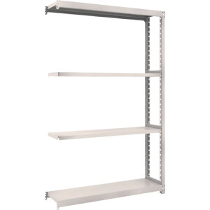 TRUSCO スチールラック M2型軽中量棚 1160X300XH2100 4段 連結 ネオグレー M2-7434B NG(ネオグレー) 【526-2785】