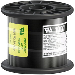 KYOWA ULϔMrj≏d UL1007 AWG24 100M  UL1007 AWG24 100M BK y563-0135z