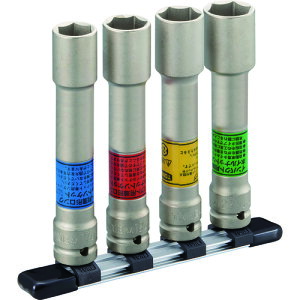 TONE ロング薄形インパクト用ソケットセット HA404LLN 【781-1195】