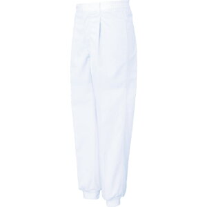 サンエス 男性用混入だいきらい横ゴム・裾口ジャージパンツ S ホワイト FX70976J-S-C11 【795-5405】