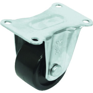 ���[�G�C �v���[�g�� �Œ� �X�e�����X�Ᏸ�L���X�^�[ �����i�C���� �ԗ֌a50mm H�^�C�v SUS�|HR�^ ��t���@66×36 SUS-HR-50GNB �y809-3317�z