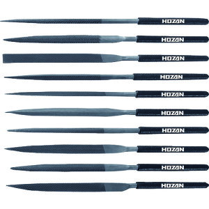 HOZAN 精密ヤスリセット10本組 K-215 【810-7128】