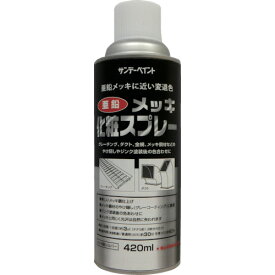 サンデーペイント 亜鉛メッキ化粧スプレー 420ml シルバー 20011Y 【818-6439】