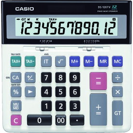 カシオ 加算器実務電卓 DS-120TW 【836-2054】