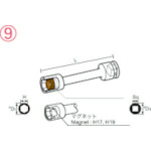 �i�b�N �}�O�l�b�g�`���[�u�^�C�v �G�N�X�e���V���� 12�D7x14mmx100L 414EMT10 �y853-2205�z