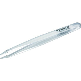 TRUSCO 透明プラスチック製ピンセット 120mm 先細型 TPP-230-TM 【855-2563】
