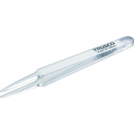 TRUSCO 透明プラスチック製ピンセット 120mm 先丸型 TPP-231-TM 【855-2564】
